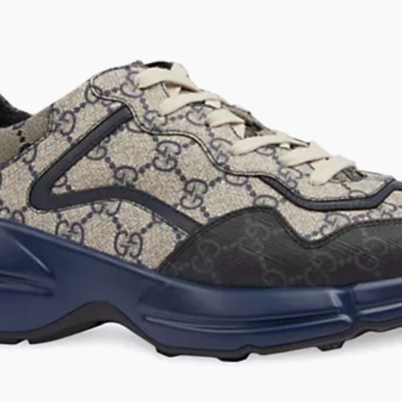 Men’s Gucci Rython GG Fashion Sneakers - Picture 1 of 8